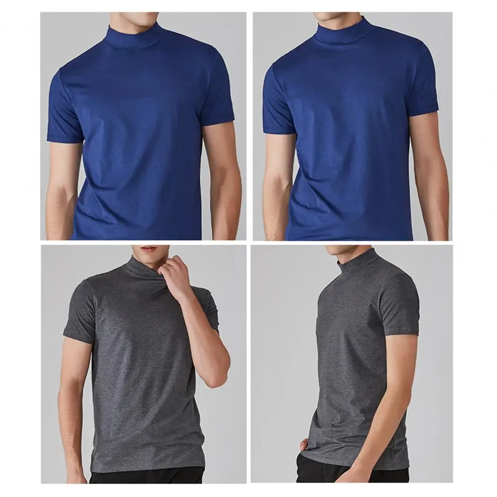 Icone™ FitShirt 1+1 GRATIS: Herre Smal Passform Høy Hals Tilfeldig Skjorte