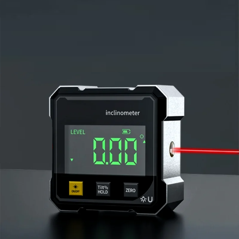 Globetrek° DigitalInclinometer: Digital Magnetisk Sider Laser Inklinometer
