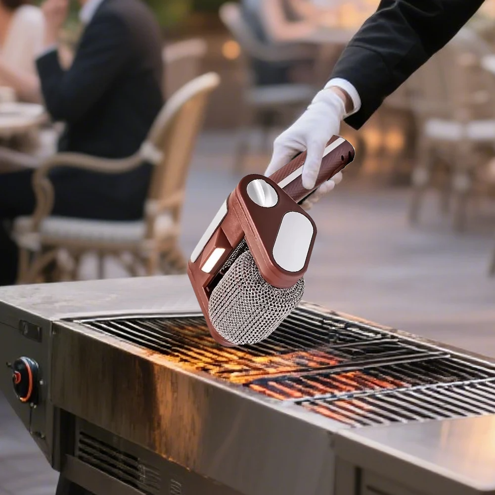 Cleaner Pro° GrillCleaner: Oppladbar Elektrisk Børsteløs Grillrenser Rulle