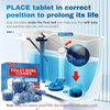 Cleaner Pro° ToiletTablets: Automatisk Drop-In Toalettrens Tabletter