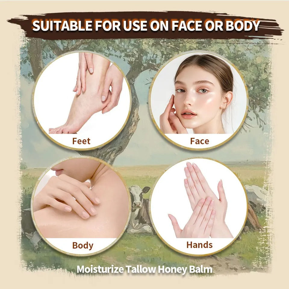 MoisturizingBalm -  Pisket Tallow Honning Ansikt og Kropp Balsam