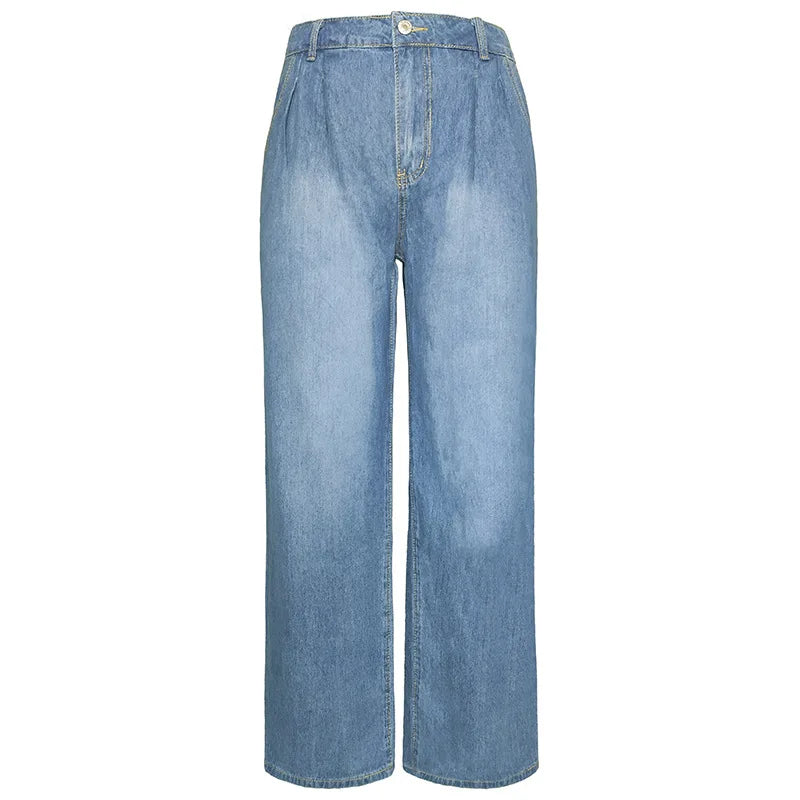 Icone™ FlaredJeans: Stilig løs Utslått Jeans