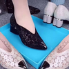 Happy™ GlimmerShoes: Mesh Hæler Sko Med Krystall Aksenter