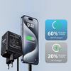 DualCharger: Hurtiglading Dobbel Uttrekkbar Kabel Reiselader