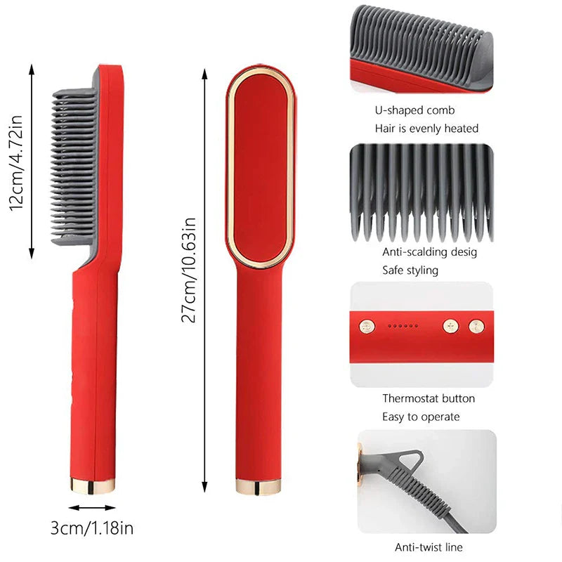 Rose® CeramicBrush- Hår Glattejern og Curler Pensel