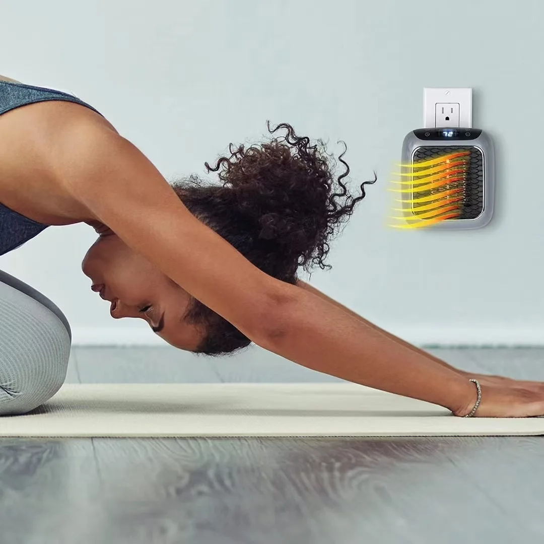 Globetrek° PortableHeater: Bærbar Energi Effektiv Plug-In Vegg Montert Varmeapparat