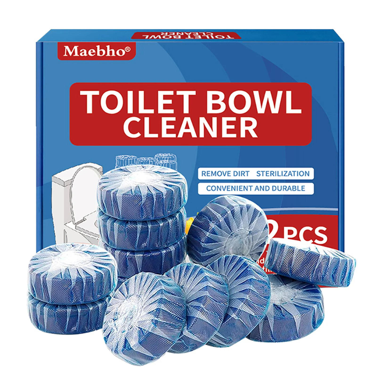 Cleaner Pro° ToiletTablets: Automatisk Drop-In Toalettrens Tabletter
