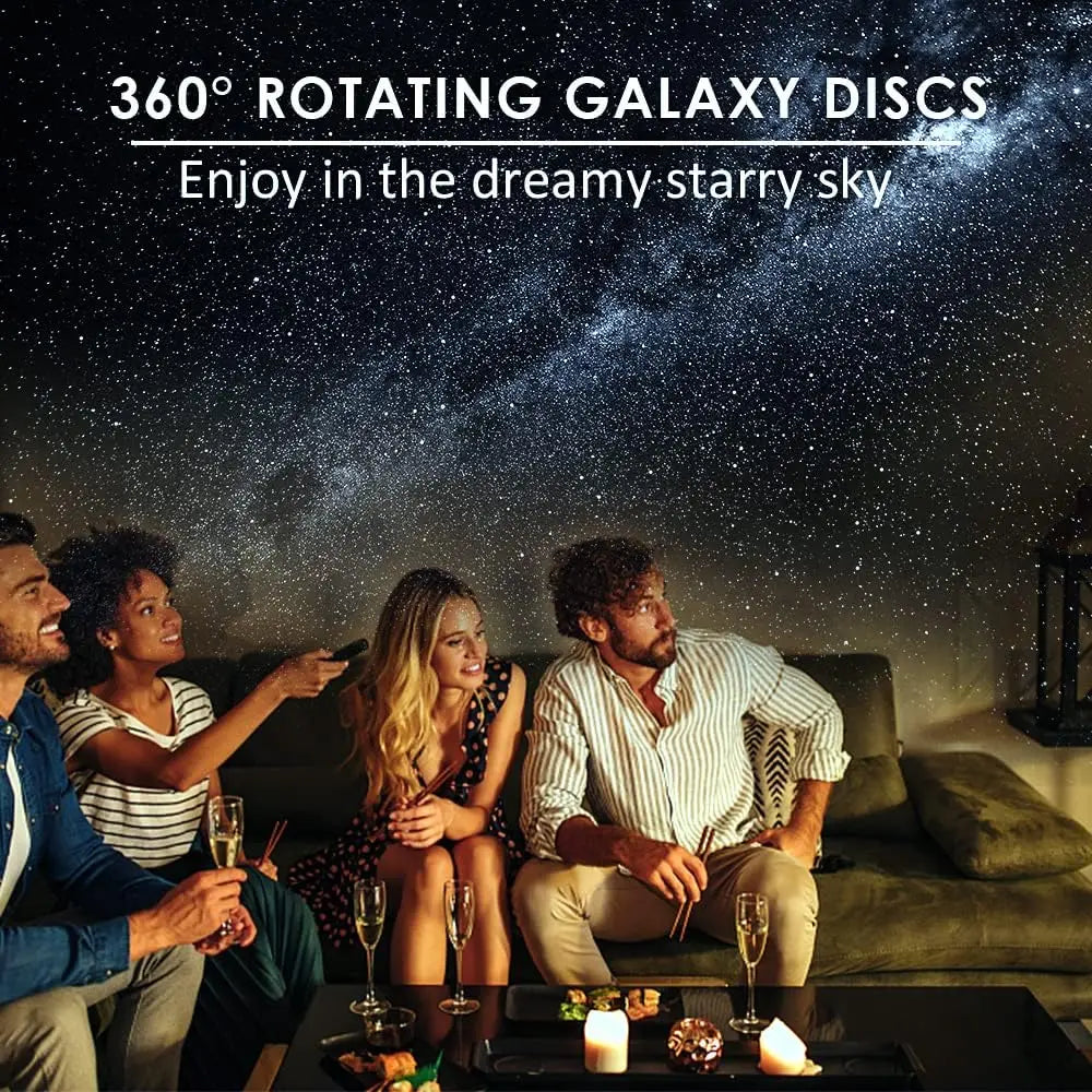 GalaxyProjector - 360° Roterende Galakse Natt Lys