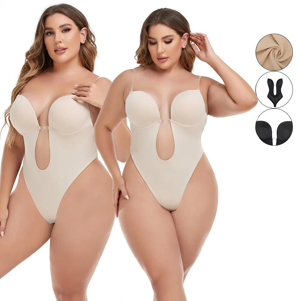 Icone™ SeamlessBodysuit: Lavt Snitt Sømløs Bodysuit Shapewear