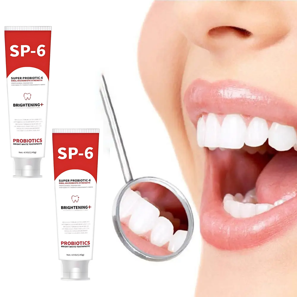 ProbioticToothpaste 1+1 GRATIS: Mild Hvitende Styrkende Probiotisk Tannkrem