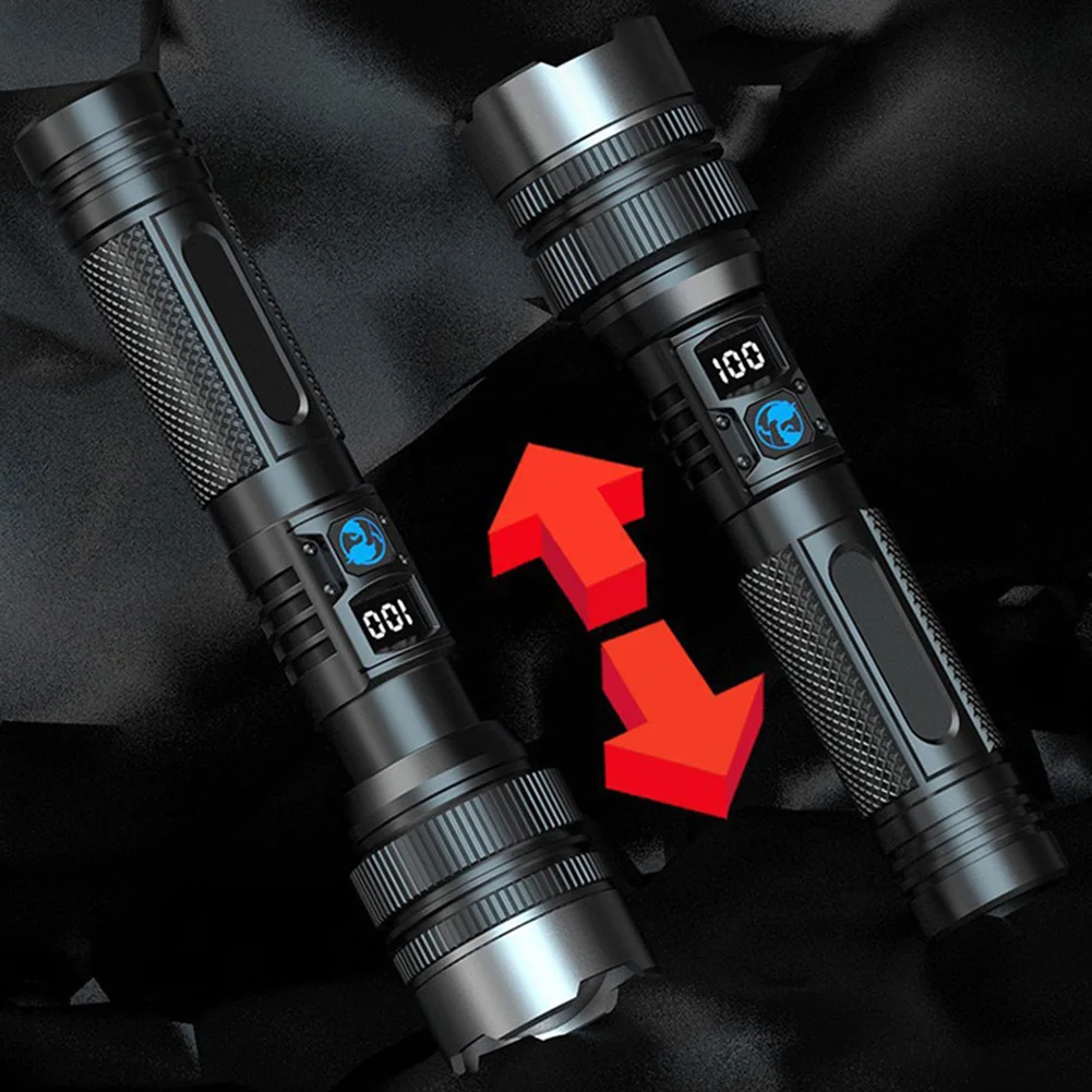 Ledsen™ AdjustableFlashlight: Ultrasterk Oppladbar Lommelykt Med Justerbar Stråle