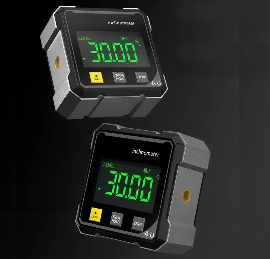 Globetrek° DigitalInclinometer: Digital Magnetisk Sider Laser Inklinometer