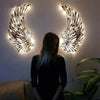 Ledsen™ AngelWings - Englevinger Veggkunst i Metall Med Led-Lys