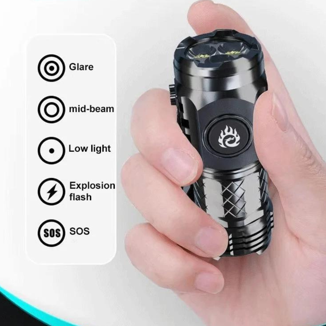 MiniFlashlight - Mini Treøyet Super Power Lommelykt