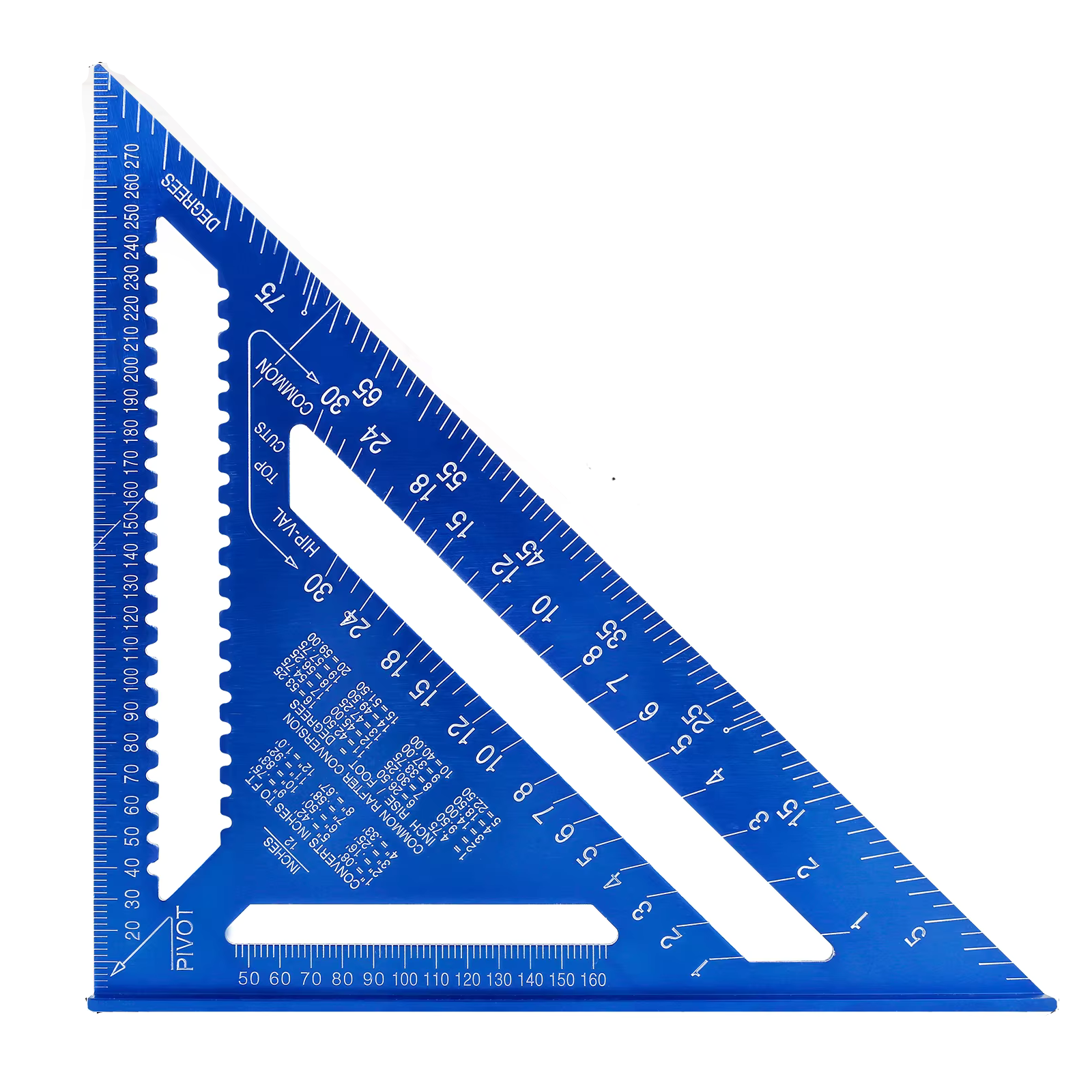 TriangleRuler - Aluminium Legering Triangel Linjal For Trebearbeiding