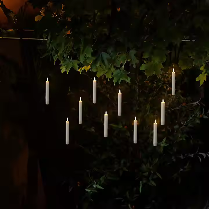 Ledsen™ FloatingCandles: Svevende LED Lys Med Stav Fjernkontroll