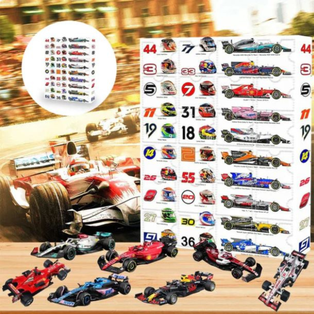 RacingCalendar - Formel 1 Racing Biler Advent Kalender