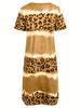 Icone™ LeopardDress: Kvinner Leopard Print Kjole