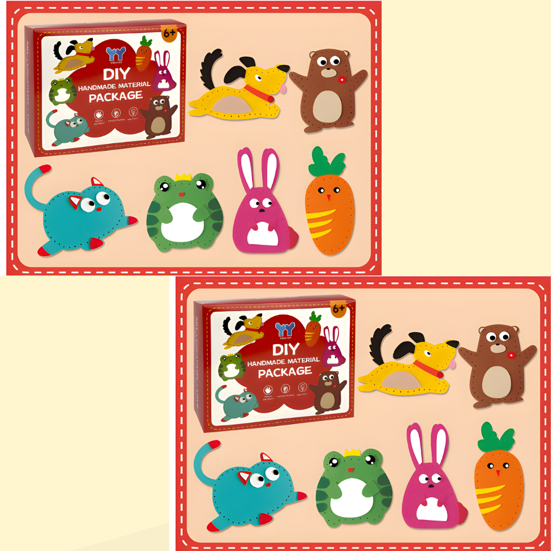 Kletshuts™ SewingCraft 1+1 GRATIS: DIY Dyr Sying Kit Barn Kreativt Håndverk Sett