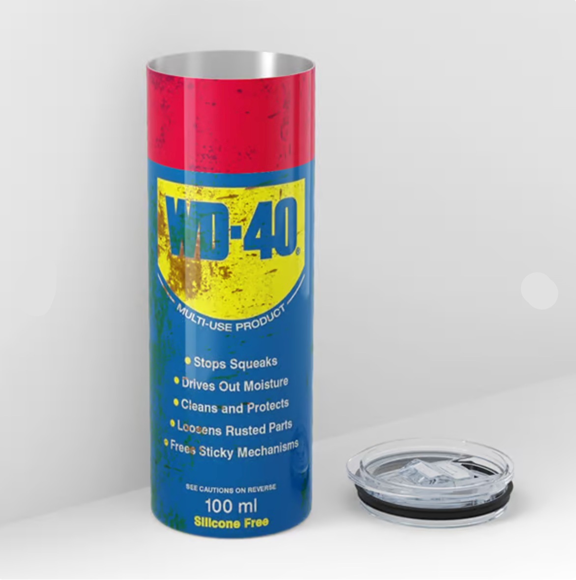 DirtyTumbler - Rustfritt Stål WD-40 Inspirert Skittent Tumbler