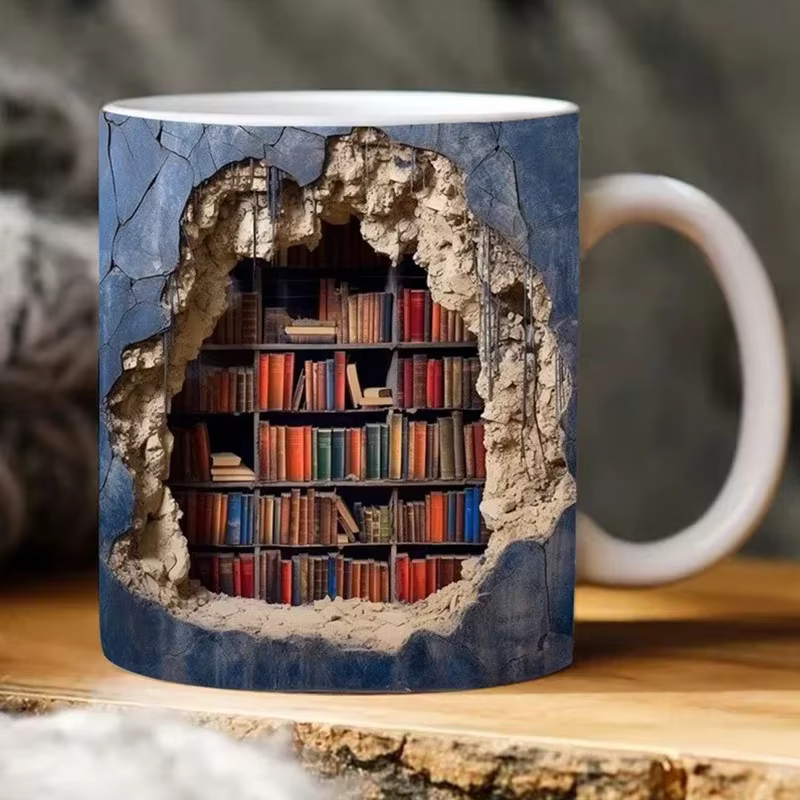 LibraryMug - 3D Bibliotekets Design Krus