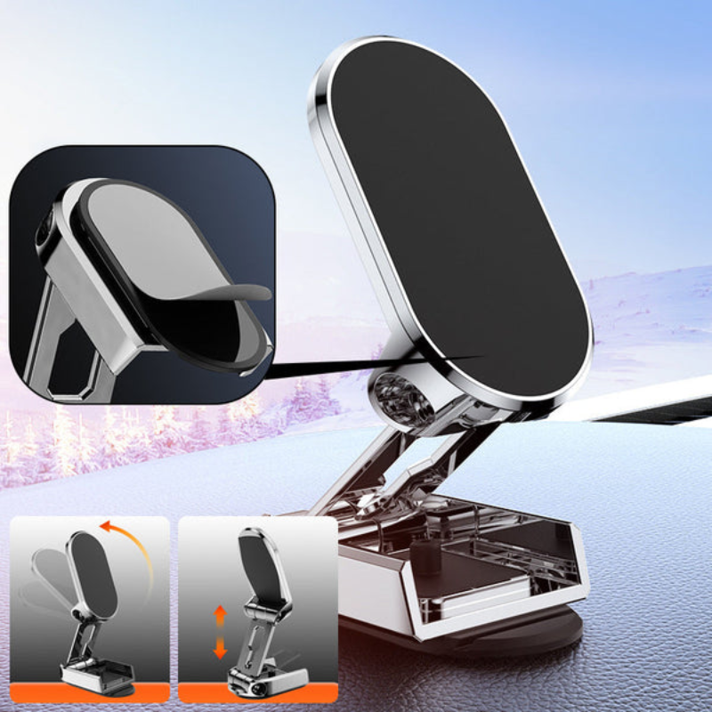 Holder360° FoldableHolder - Sammenleggbar Metall Magnetisk Bil Telefon Holder