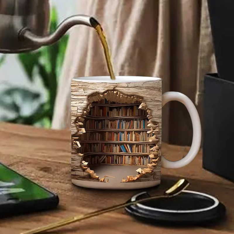 LibraryMug - 3D Bibliotekets Design Krus