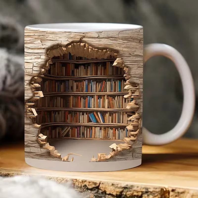 LibraryMug - 3D Bibliotekets Design Krus