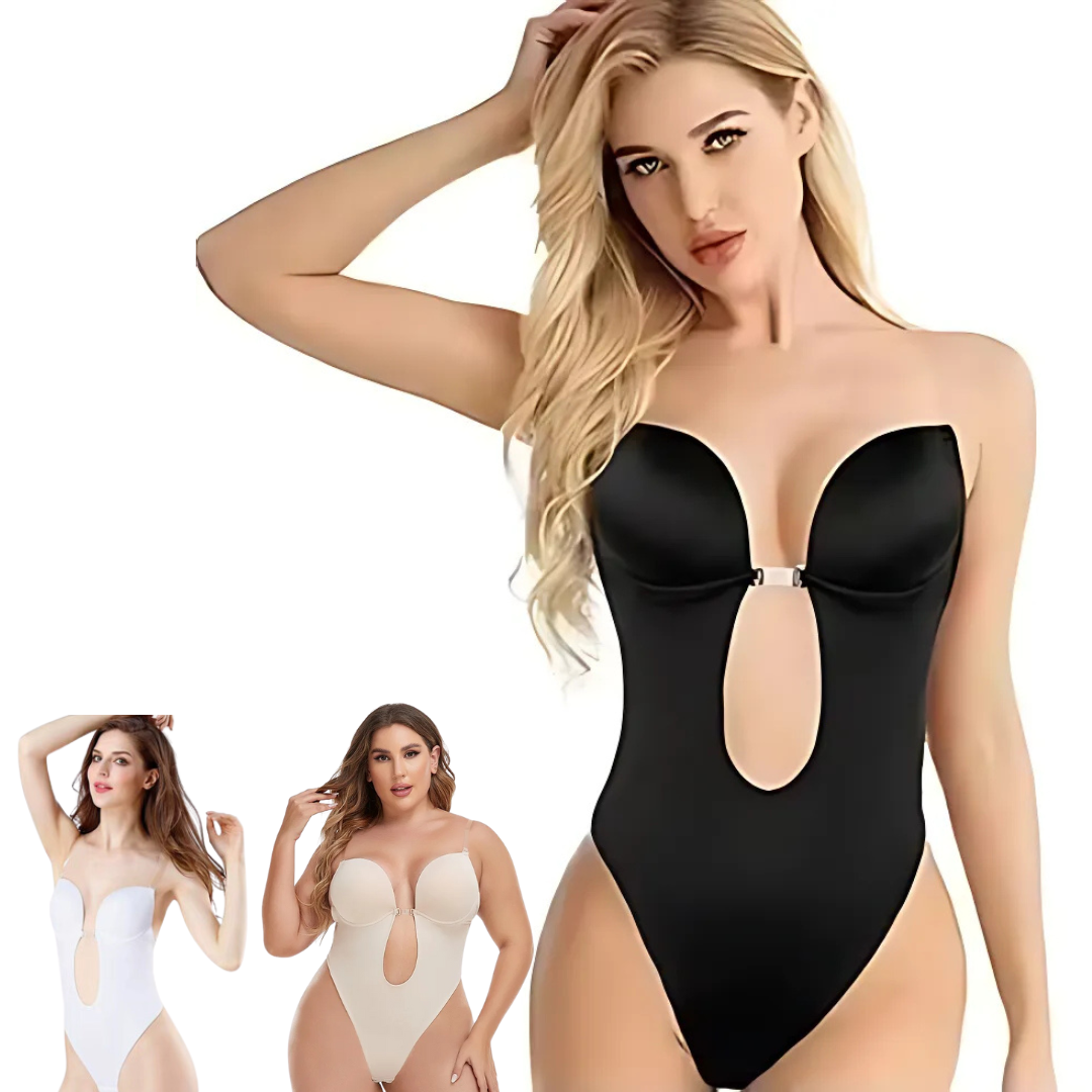 Icone™ SeamlessBodysuit: Lavt Snitt Sømløs Bodysuit Shapewear