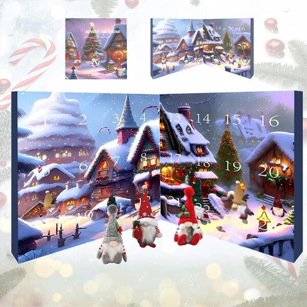 GnomeCalendar - 2024 Holloween Nedtelling Og Jul Adventskalender