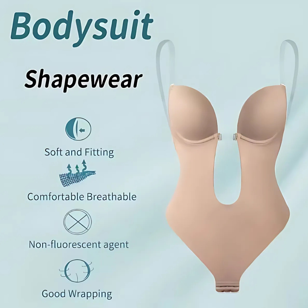 Icone™ SeamlessBodysuit: Lavt Snitt Sømløs Bodysuit Shapewear