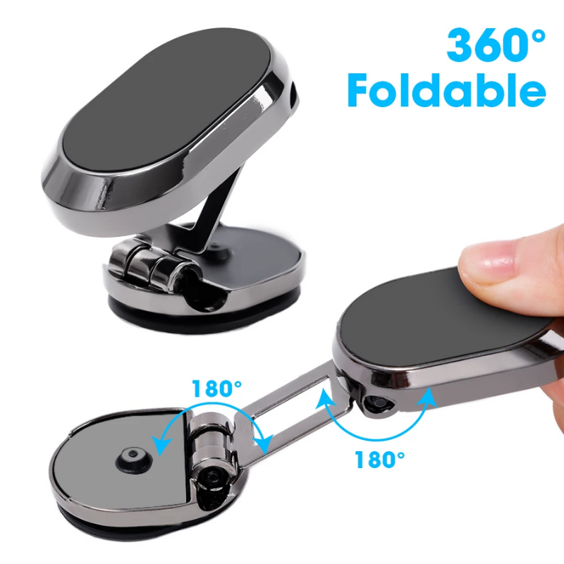 Holder360° FoldableHolder - Sammenleggbar Metall Magnetisk Bil Telefon Holder