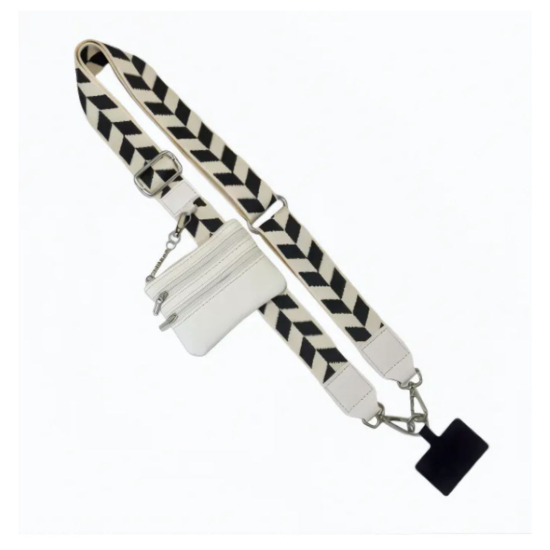 Icone™ PhoneStrap: Justerbar Kryssbody Telefonrem Med Pouch