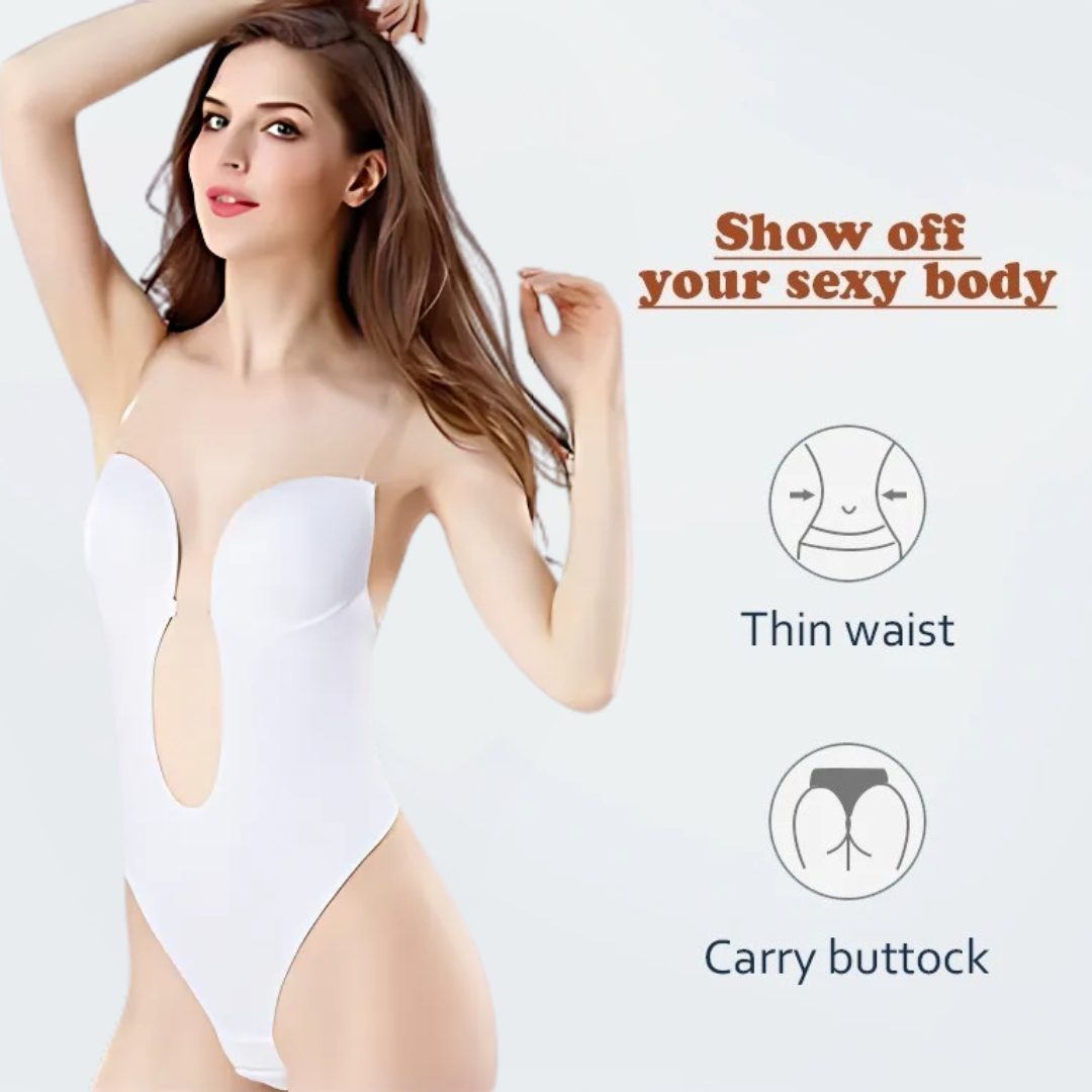 Icone™ SeamlessBodysuit: Lavt Snitt Sømløs Bodysuit Shapewear
