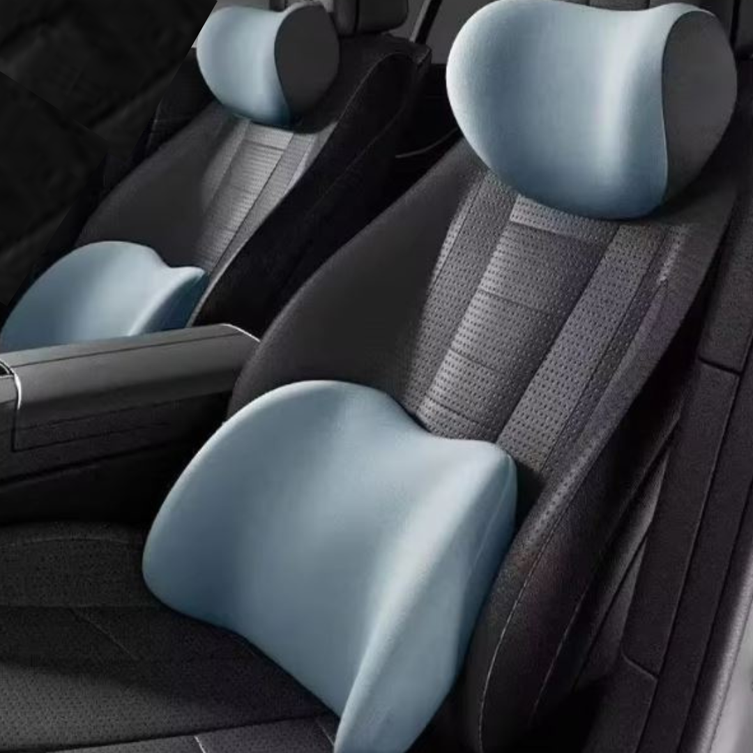 DriveComfort 1+1 GRATIS - Bilsete Nakkestøtte + Korsryggpute Sett