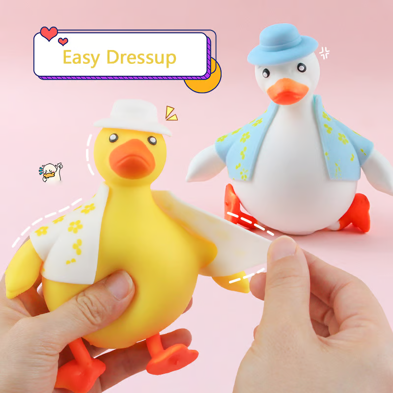 Kletshuts™ SqueezeDuck: Squishy And Stress Avlastende Leketøy