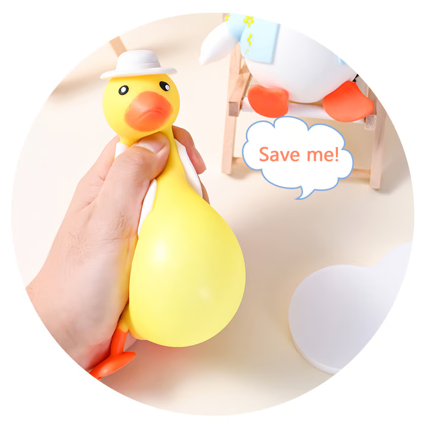 Kletshuts™ SqueezeDuck: Squishy And Stress Avlastende Leketøy