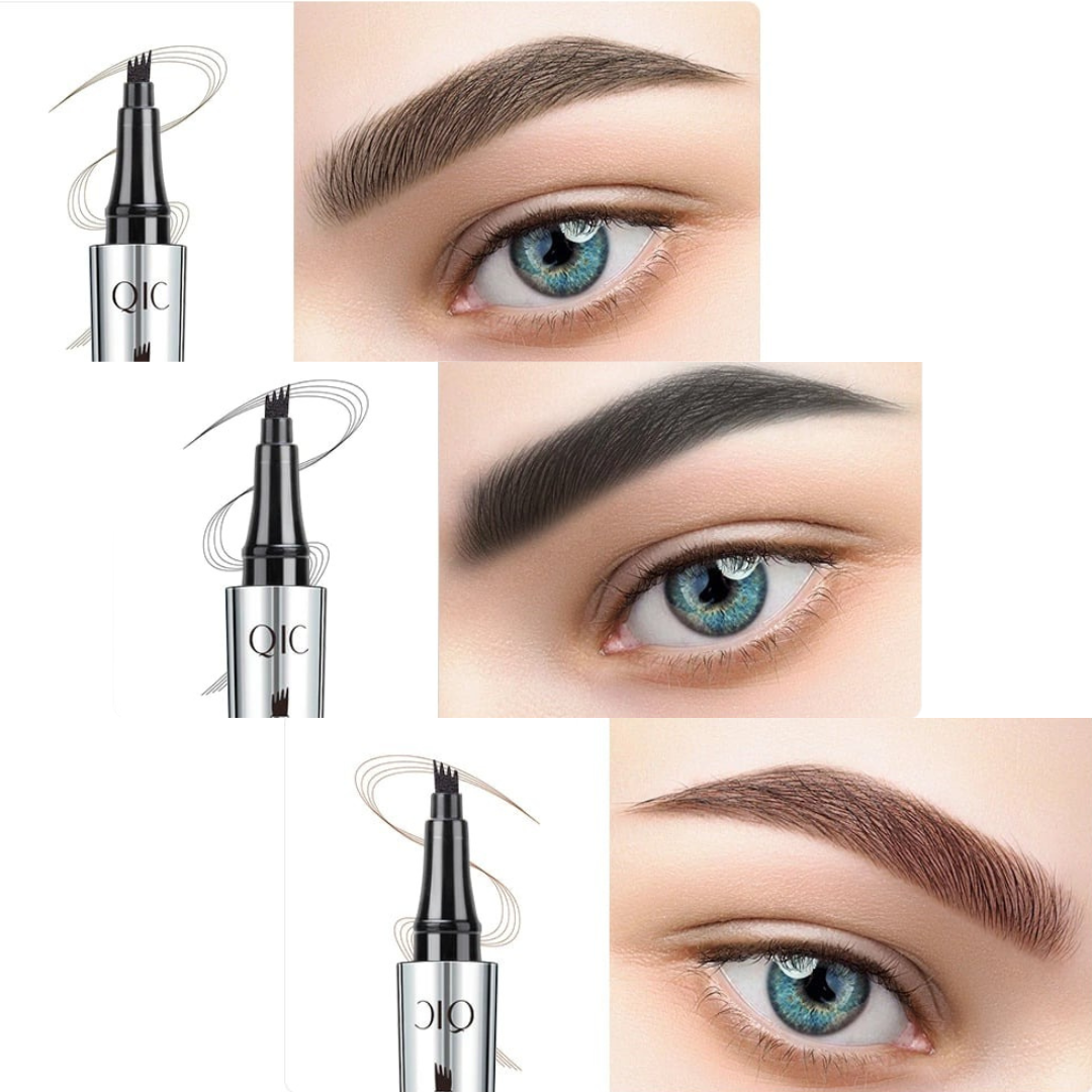 EyebrowPen 1+1 GRATIS: 3D Vanntett Microblading Øyenbrynspenn