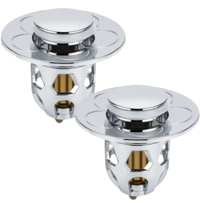 DrainFilter 1+1 GRATIS - Universal Pop-Up Vask Avløp Filter Plugg ...
