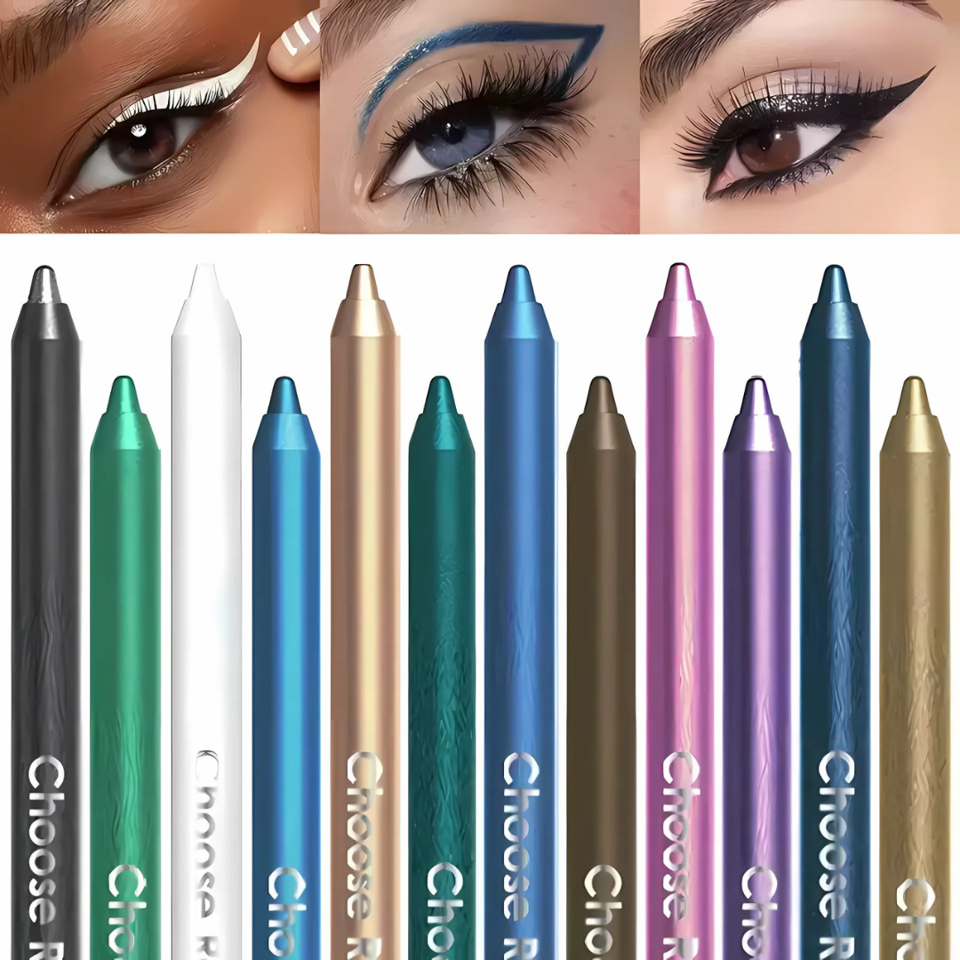 WaterproofEyeliner - Langvarig Vannfast Øye- og Lip Liner Blyant 12-Delt Sett