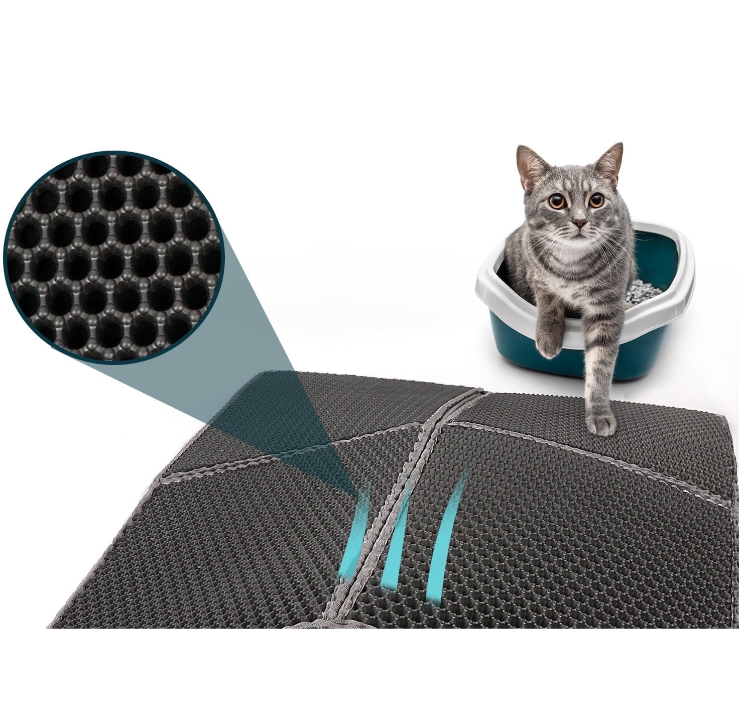 Catfri® LitterMat: Hygienisk Katt Strø Matte