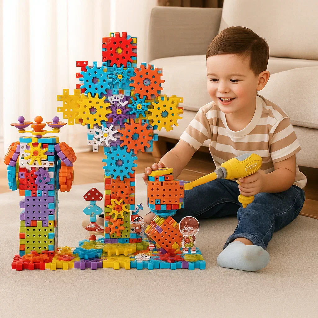 Kletshuts™ GearPuzzle: Fantastisk Interaktivt 3D Gir Puzzle Spill Sett