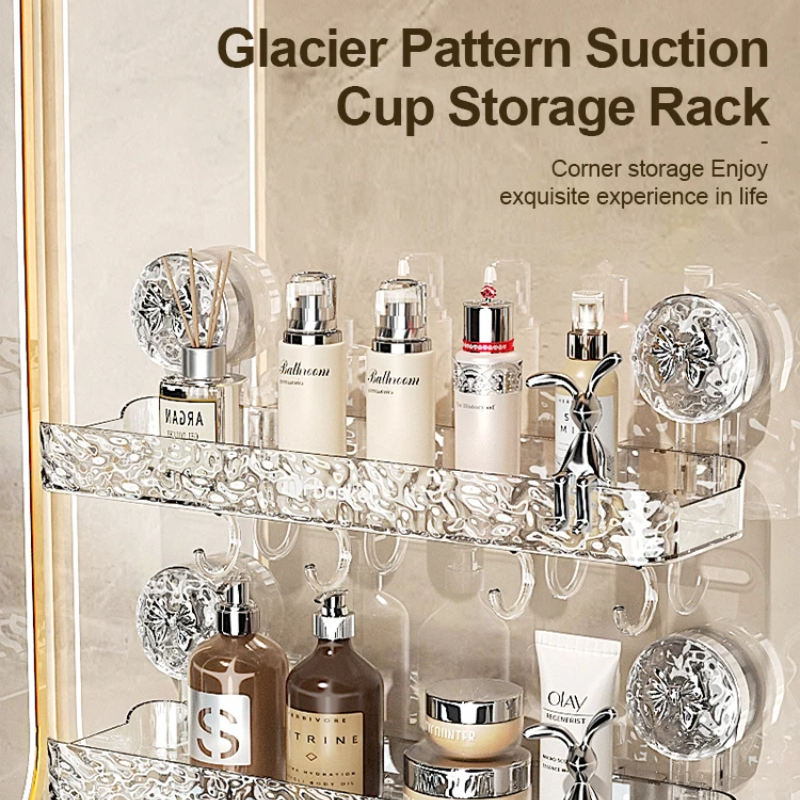 GlideHold® StorageRack: Luksuriøs No-Drill Arrangør Lagring Rack