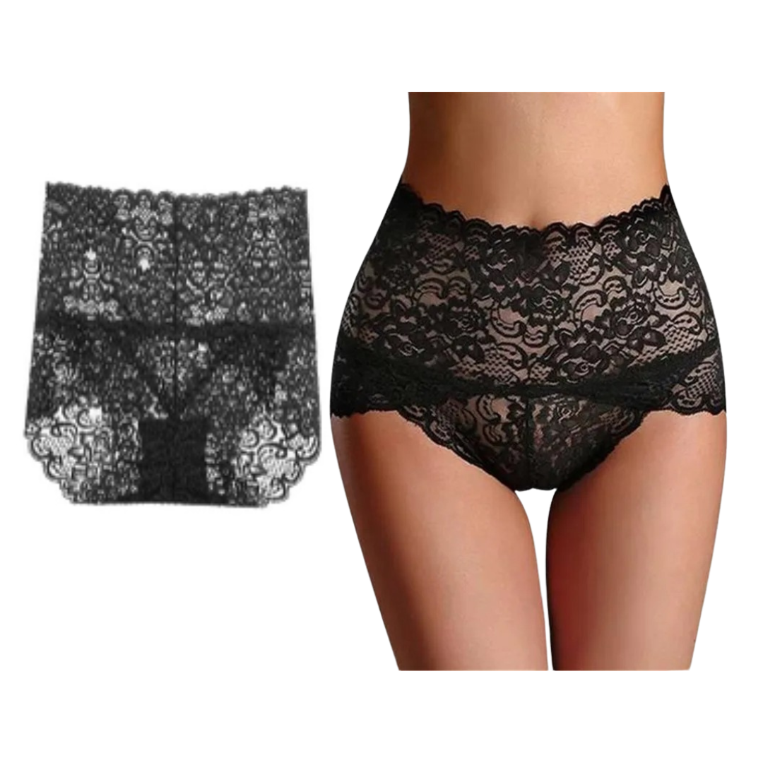 Icone™ LacePanties 1+1 GRATIS: Åndbar Høy Midje Sømløs Blonder Truser