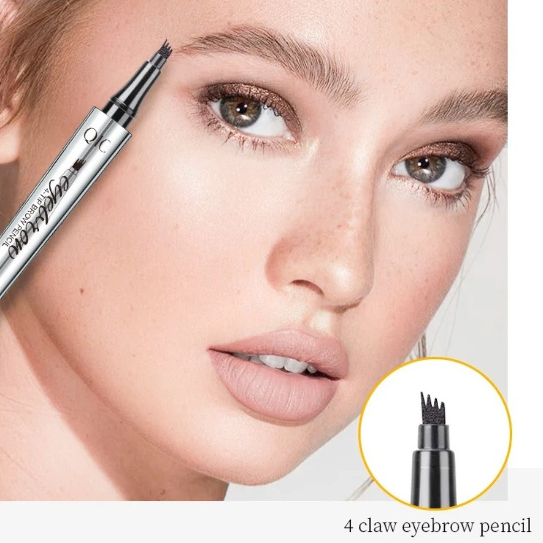 EyebrowPen 1+1 GRATIS: 3D Vanntett Microblading Øyenbrynspenn