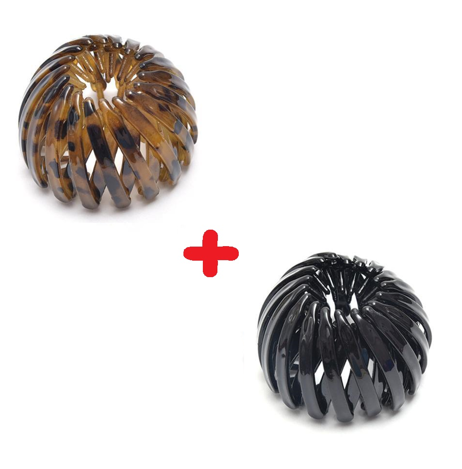 Rose® HairBun 1+1 GRATIS: Kvinner Lat Hår Bun Holder