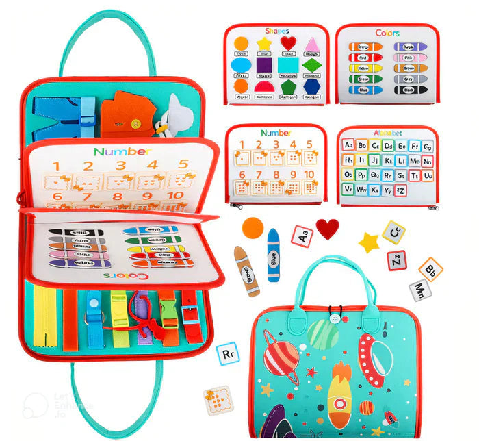 Kletshuts™ BusyBoard: Sensorisk Fin Motorikk Ferdigheter Montessori Pedagogisk Busy Board