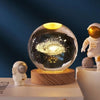 Ledsen™ CrystalBall - 3D-Solsystemkrystallkule Med LED-Lys