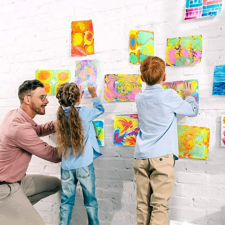 Kletshuts™ KidArt: Akvarell Marmor Barn Kunst Kreativ Lek Sett