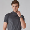 Icone™ FitShirt 1+1 GRATIS: Herre Smal Passform Høy Hals Tilfeldig Skjorte